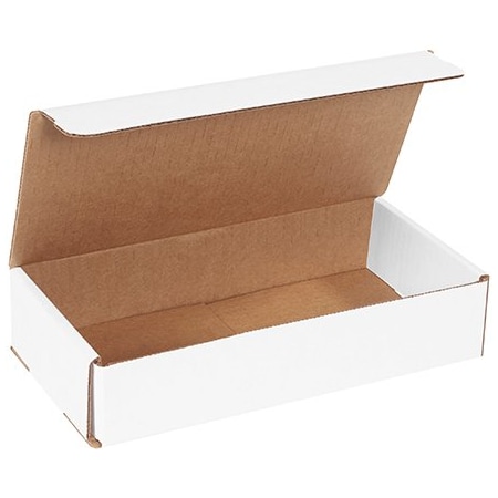 Bsc Preferred 10 x 5 x 2'' White Corrugated Mailers, 50PK BUY00017131